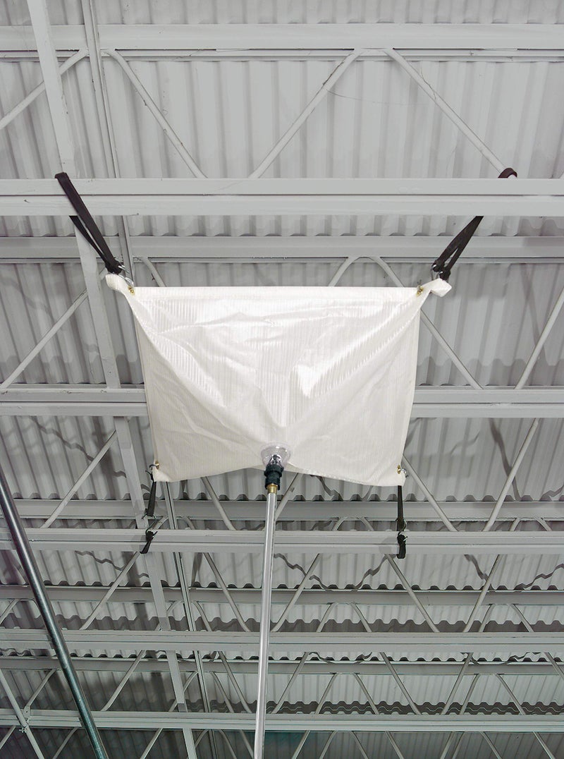 PIG Roof Leak Diverter Tarp - 2.5' x 2.5' - Clear - TLS552-CL - Image 2