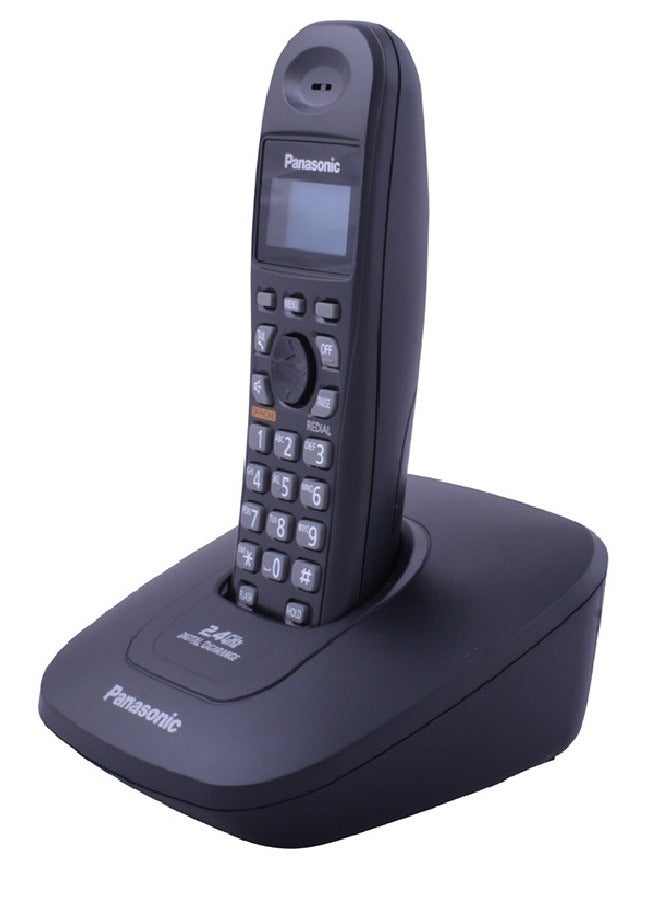باناسونيك KX-TG3611 هاتف لاسلكي رقمي بخط واحد 2.4 جيجا هرتز أسود - Image 3