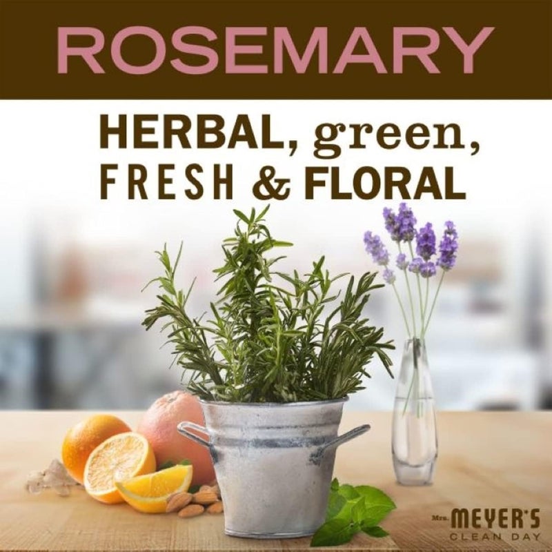 MRS. MEYER'S CLEAN DAY Liquid Hand Soap, Cruelty Free and Biodegradable Formula, Rosemary Scent, 12.5 oz- Pack of 3 - Image 3