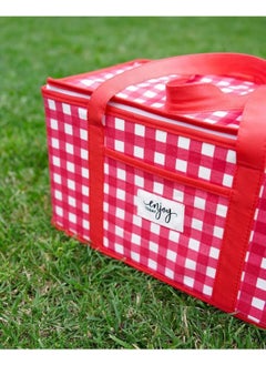 Mor Bebe Purple Baby Baby Child Heat Protection Food Bag Red Plaid 35 x 20 x 20 cm  - Image 3