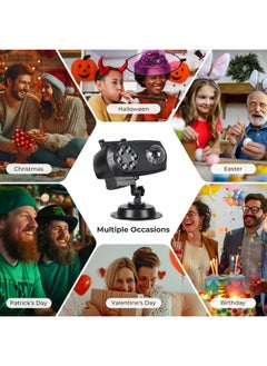 Litake Christmas Projector Lights Outdoor, with 20 Slides and 10 Ocean Wave Waterproof, Used Outdoor Indoor for Halloween, Christmas, Parties,Birthday Indoor Outdoor Decorations  - Image 4