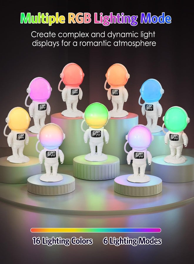 AMIR Wake Up Light Sunrise Alarm Clock for Kids, Bluetooth Speaker Wake Up Light Alarm Clock for Christmas Gifts, 21 Natural Sounds, 22 Lighting Modes, Night Lights with Dual Alarm, Snooze - Image 4