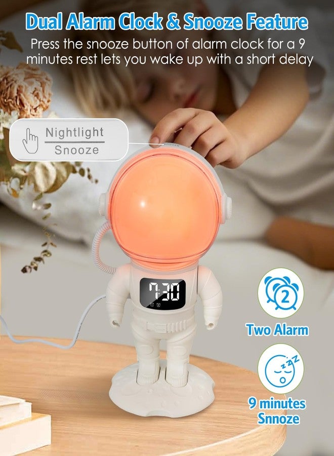 AMIR Wake Up Light Sunrise Alarm Clock for Kids, Bluetooth Speaker Wake Up Light Alarm Clock for Christmas Gifts, 21 Natural Sounds, 22 Lighting Modes, Night Lights with Dual Alarm, Snooze - Image 3