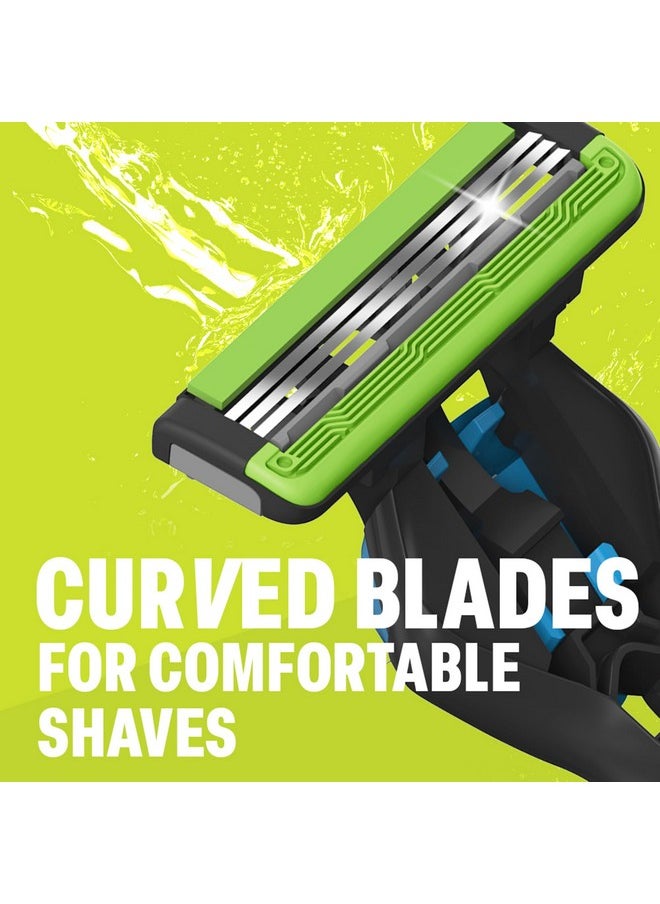 BOMBAY SHAVING COMPANY Sensi Smart 3 Value Pack (Handle + 3 Cartridges) | Shaving Razor For Men | Aloe Gel And Argan Oil Lubra Strip With Pivot Head  - Image 4