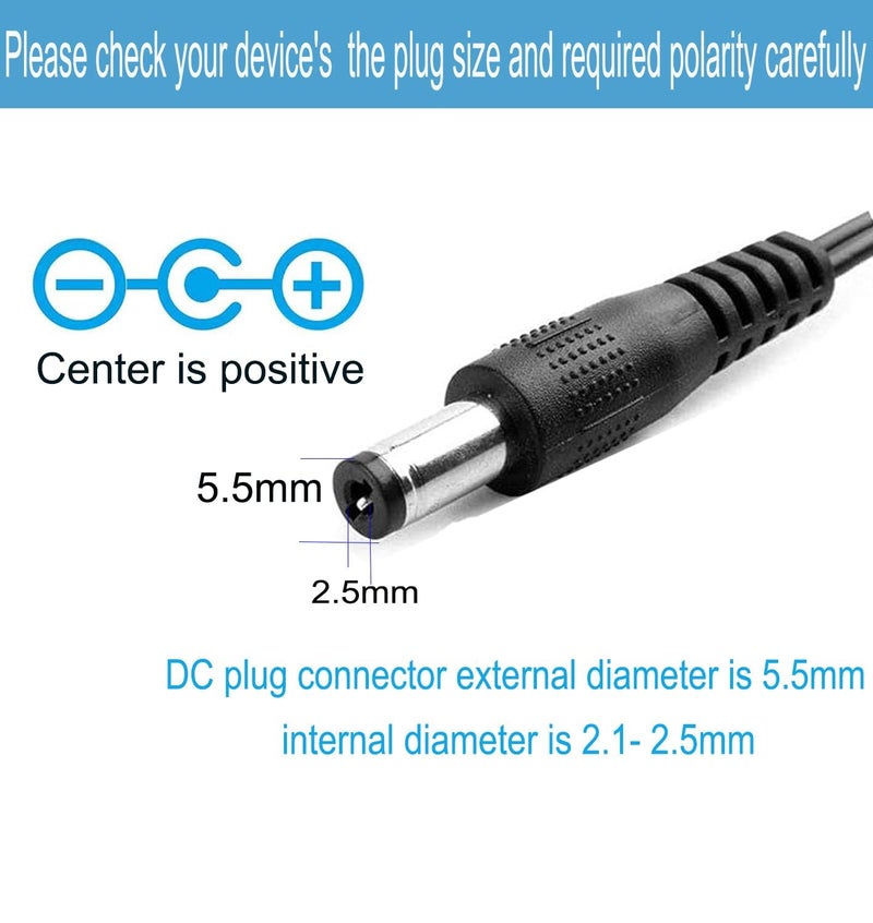 MTYTOT 12 Volt Power Supply 1A Universal AC/DC Adapter, 100-240 50/60Hz AC to DC 12V 1Amp Transformer, DC 12V 12W Power Adapter Cord, 5.5mm x /2.1mm2.5mm Plug - Image 4