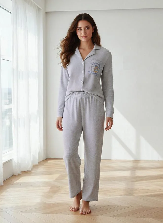 سبلاش فيڤ Winnie the Pooh Pyjama Set Button-Down Shirt & Trousers