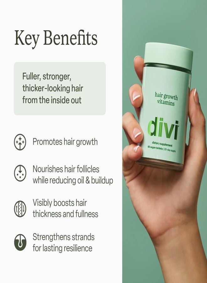 ديفي مجموعة ديفي للعناية بالشعر الصحي - تتضمن سيروم لفروة الرأس (30 مل) وفيتامينات للشعر (60 حبة) - تستهدف تساقط الشعر، وتدعم نموه، وتغذي بصيلاته للحصول على شعر أكثر كثافة وامتلاءً ومظهرًا صحيًا، طقم من قطعتين - Image 3