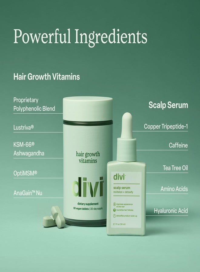 ديفي مجموعة ديفي للعناية بالشعر الصحي - تتضمن سيروم لفروة الرأس (30 مل) وفيتامينات للشعر (60 حبة) - تستهدف تساقط الشعر، وتدعم نموه، وتغذي بصيلاته للحصول على شعر أكثر كثافة وامتلاءً ومظهرًا صحيًا، طقم من قطعتين - Image 5