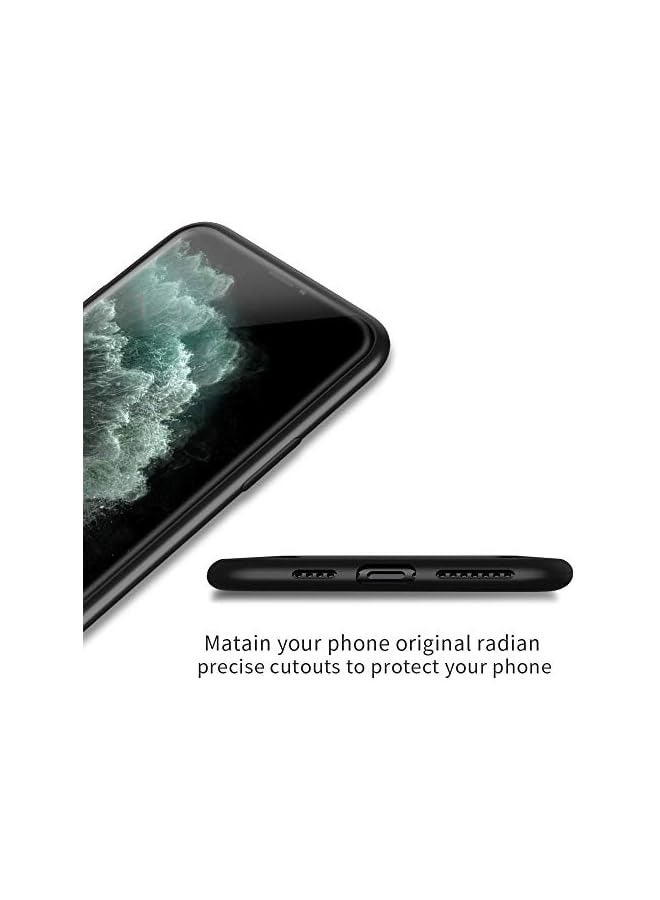 X-level iPhone 11 Pro Case, [Guardian Serie] Slim Fit Soft TPU Ultra Thin Mobile Phone Cover Matte Finish Coating Grip Phone Case for Women Compatible iPhone 11 Pro 5.8"- Black - Image 2
