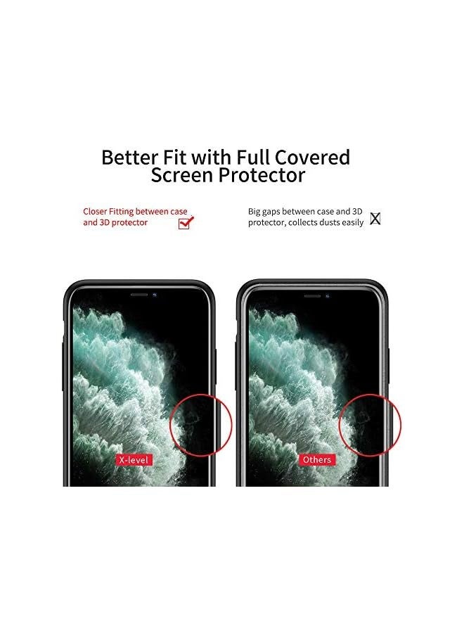 X-level iPhone 11 Pro Case, [Guardian Serie] Slim Fit Soft TPU Ultra Thin Mobile Phone Cover Matte Finish Coating Grip Phone Case for Women Compatible iPhone 11 Pro 5.8"- Black - Image 4