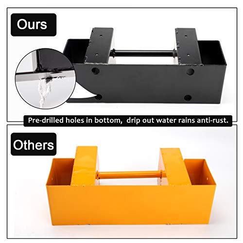 MOFEEZ Outdoor Firewood Log Storage Rack Bracket Kit,Fireplace Wood Storage Holder-Adjustable to Any Length - Image 5