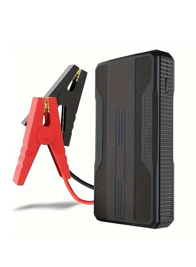NIBEMINENT 12V Portable Emergency Car Starter: Car Emergency Start Power Air Pump Portable Battery Ignition Starter Lighting Car Air Pump Tire Car Inflator Black  - Image 1