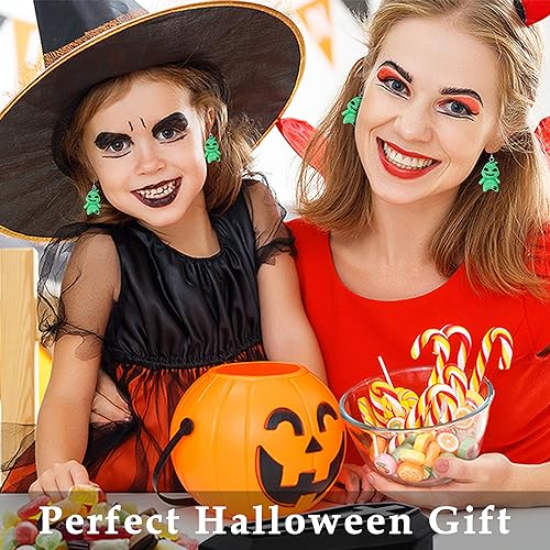 DAYANEY Christmas Earrings for Women as Nightmare Movie Before Chrsitmas Gifts, Green Ghostface Earrings for Girls Cute Boogcy Costume Xmas Stocking Stuffers Cute Holiday Jewelry - Image 4
