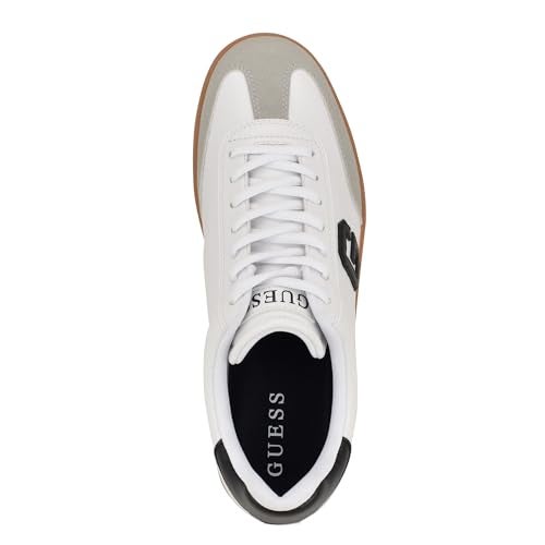 Guess Men's LORZI Sneaker, Light Grey/White Multi 050, 9 - Image 2
