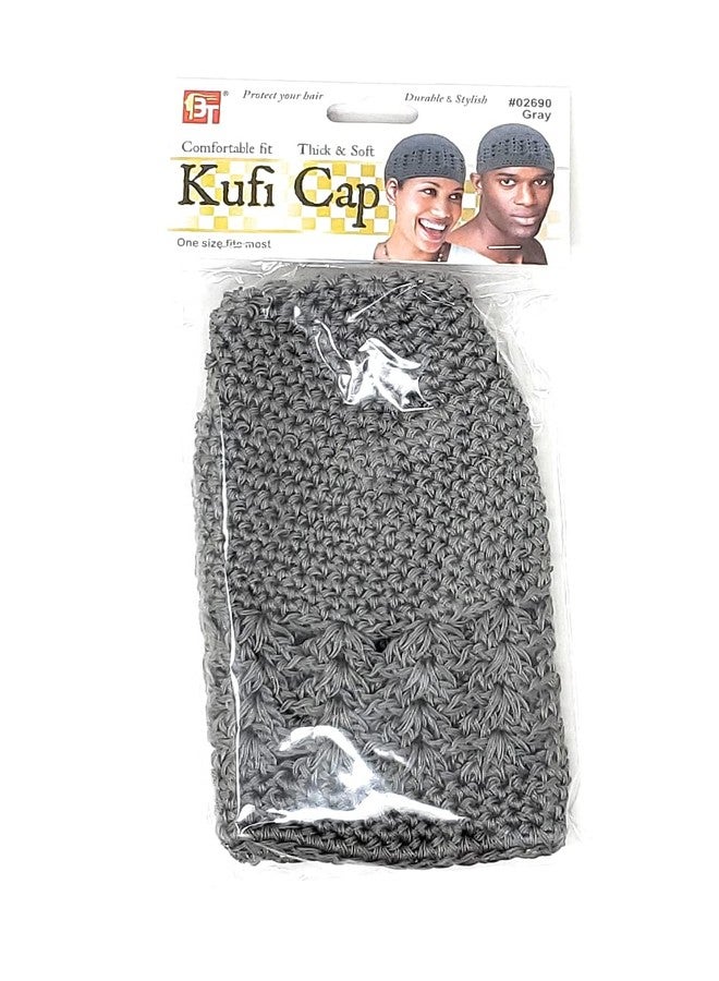 BT Cottun Kufi Cap - Gray - Image 2