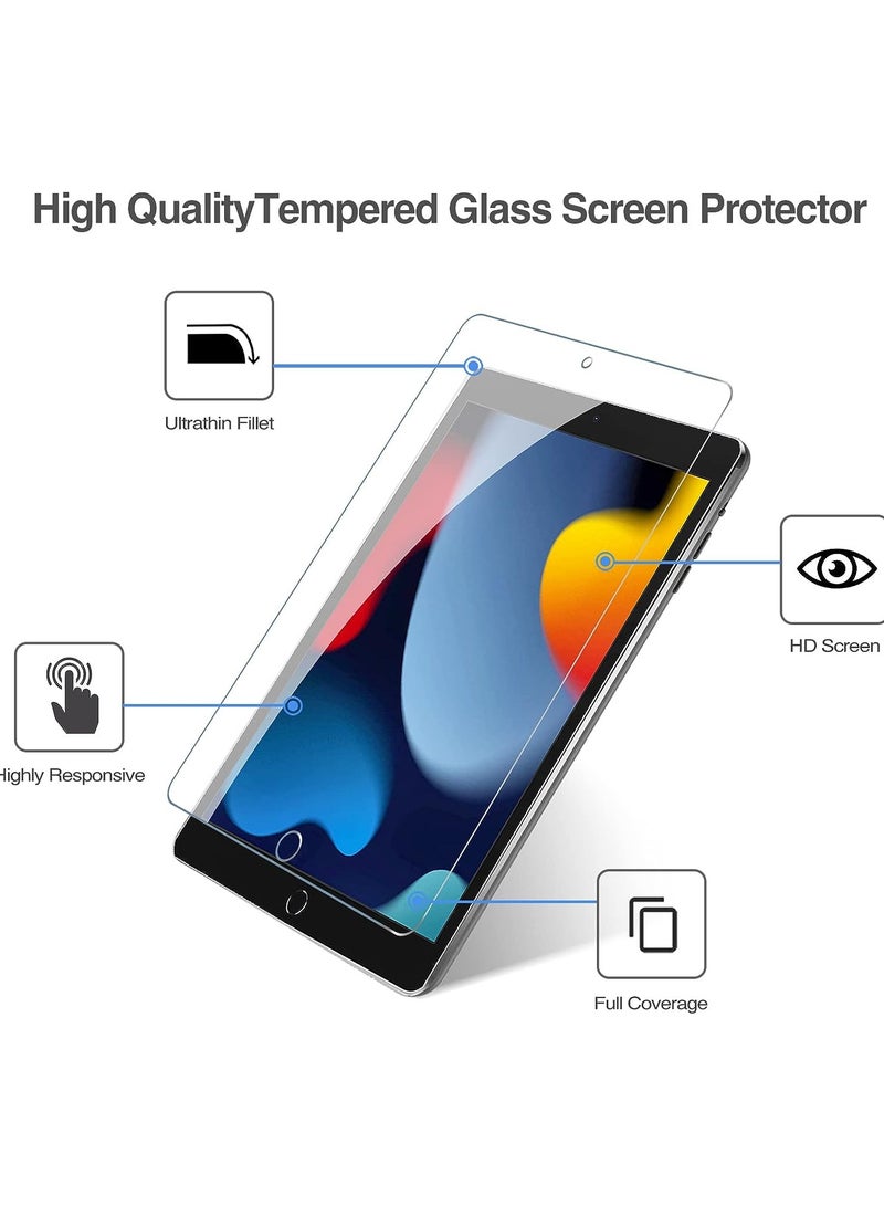 JSBazar Screen Protector for iPad Pro 11-Inch with Camera Lens Protector Tempered Glass Film HD Anti-Scratch Support Pencil & Face ID - Image 2