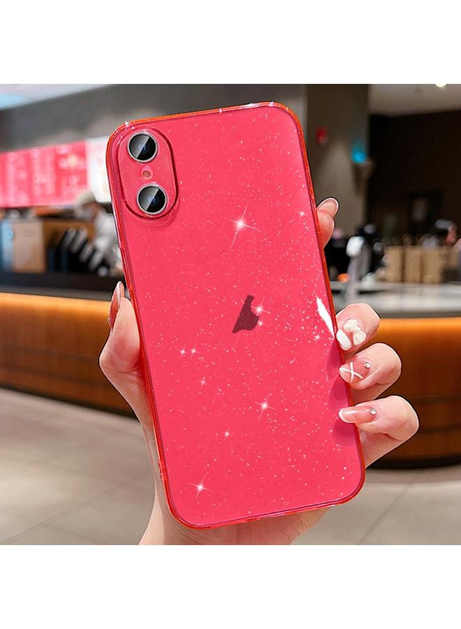 S-TOP Case For iPhone XS / X Glitter Powder TPU Phone Case - Image 1