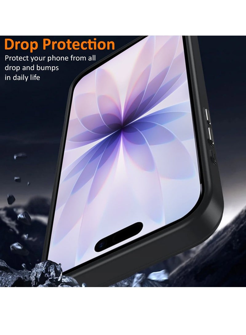 Techie Apple iPhone 17 Case MagSafe – Clear Shockproof Transparent Cover, Anti-Yellow Acrylic Hard Back with TPU + PC, Wireless Charging Compatible – Black Edge - Image 3