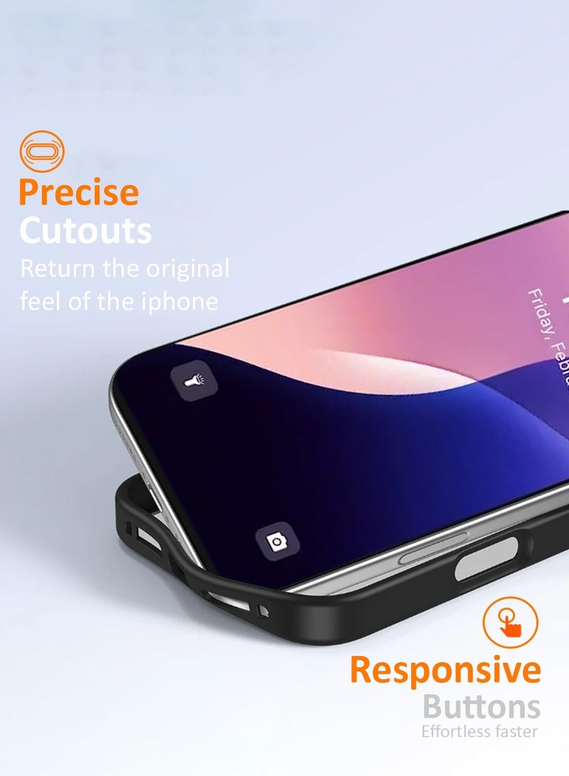 Techie Apple iPhone 17 Case MagSafe – Clear Shockproof Transparent Cover, Anti-Yellow Acrylic Hard Back with TPU + PC, Wireless Charging Compatible – Black Edge - Image 4