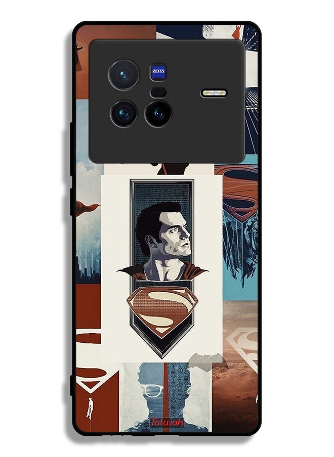 Tolwak - Vivo X80 Protective Case Cover Superman Art - Image 1