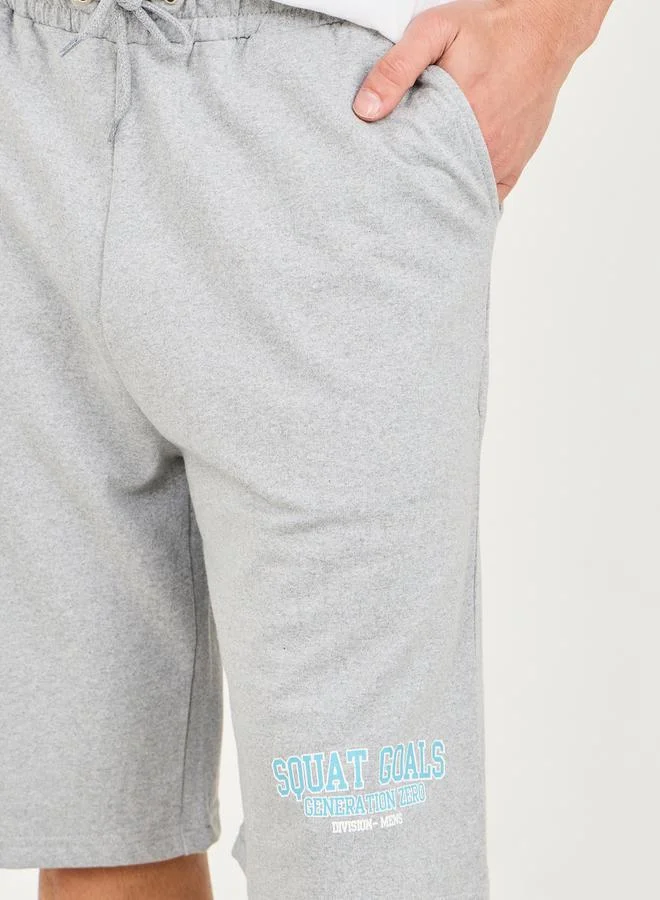 Styli Active Eco Earth Oversized Sweat Training Shorts