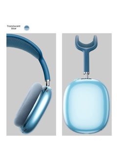 TPU Storage Case Case For Apple AirPods Max Transparent Bluetooth Headset-Color:Translucent Blue