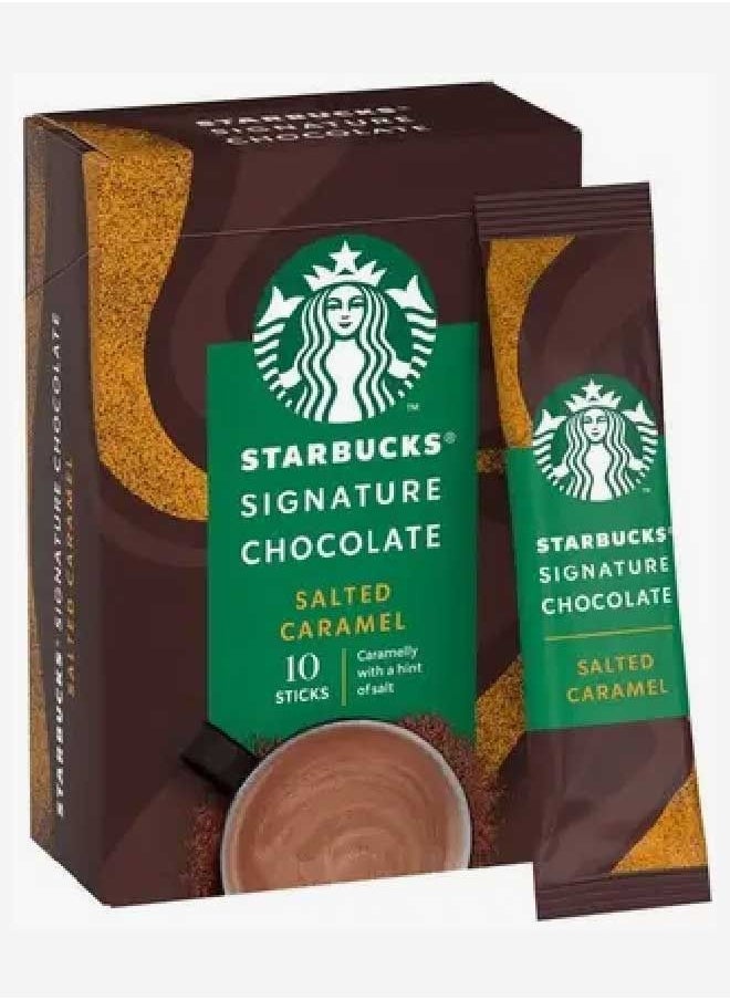 Starbucks - Signature Chocolate Salted Caramel  10 sachets - Image 1