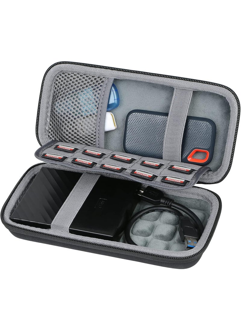 Co2Crea Hard Travel Case Cover for WD My Passport 1 TB 2TB 3TB 4TB Portable Hard Drive by co2CREA BlackLarge  - Image 1