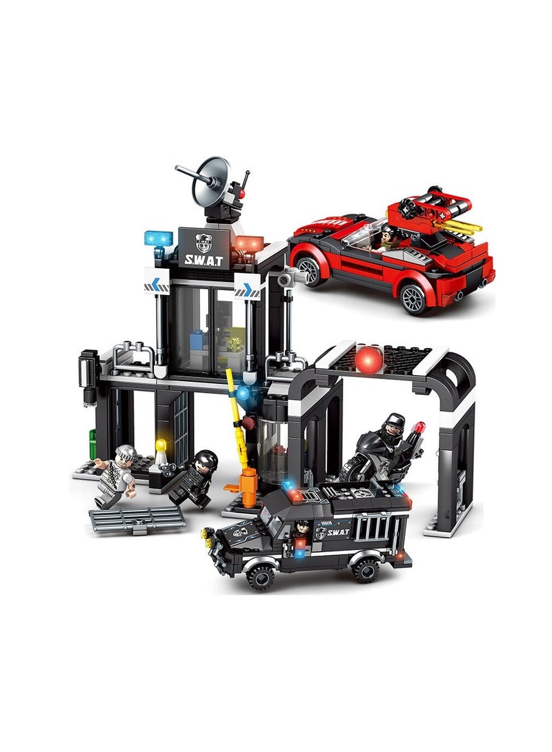 Sembo 102437 - Blackhawk SWAT series building blocks - 638 pcs - Black - Image 3