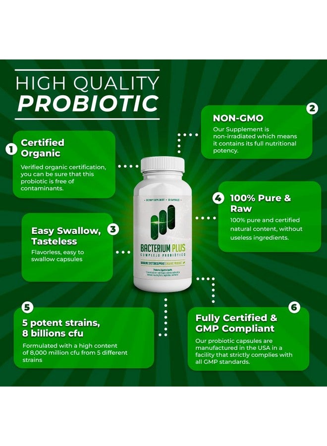 BACTICURE Bacterium Plus, Natural Product, Immune System Support, Patented Formula, Original Product - 60 Count - Pack of 1 - Image 3