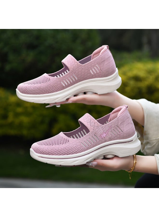 Double Star Eight Shuangxing Bate Women's Shoes, Spring And Autumn Mom Shoes, Soft-soled Lightweight Casual Shoes, Cool Flats, Middle-aged And Elderly Sneakers, Slip-on Walking Shoes - Image 1