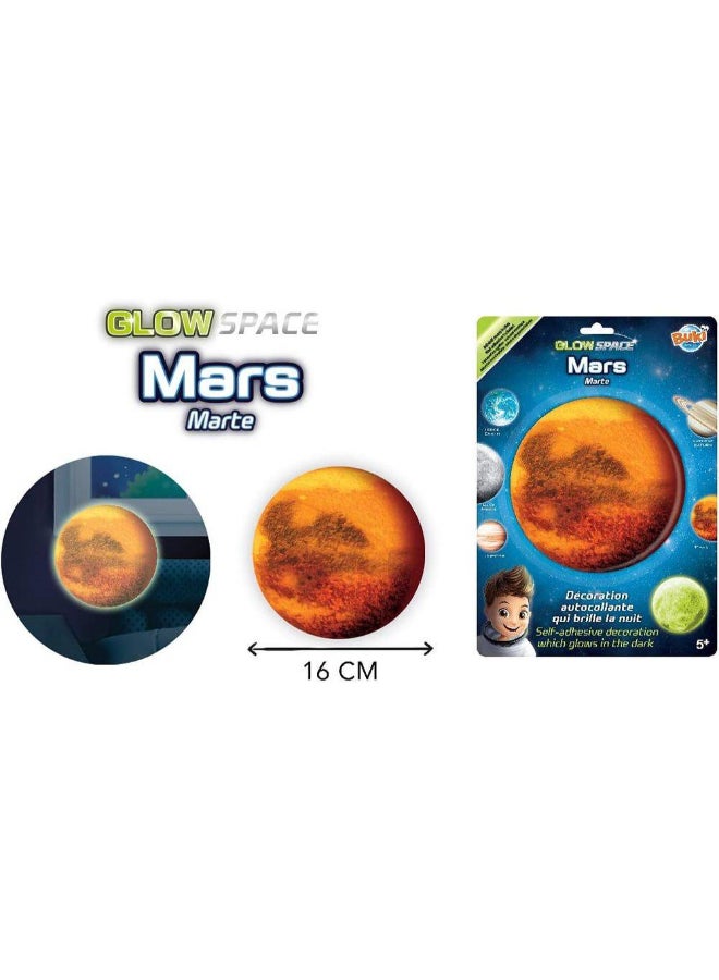 Buki Glow Space Mars Glow-in-the-Dark Self-Adhesive Wall Sticker (16 cm) - Image 2