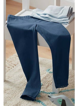 Tchibo Toddler Girl 2 Pcs Pull On Leggings, Navy and Light Blue  - Image 1