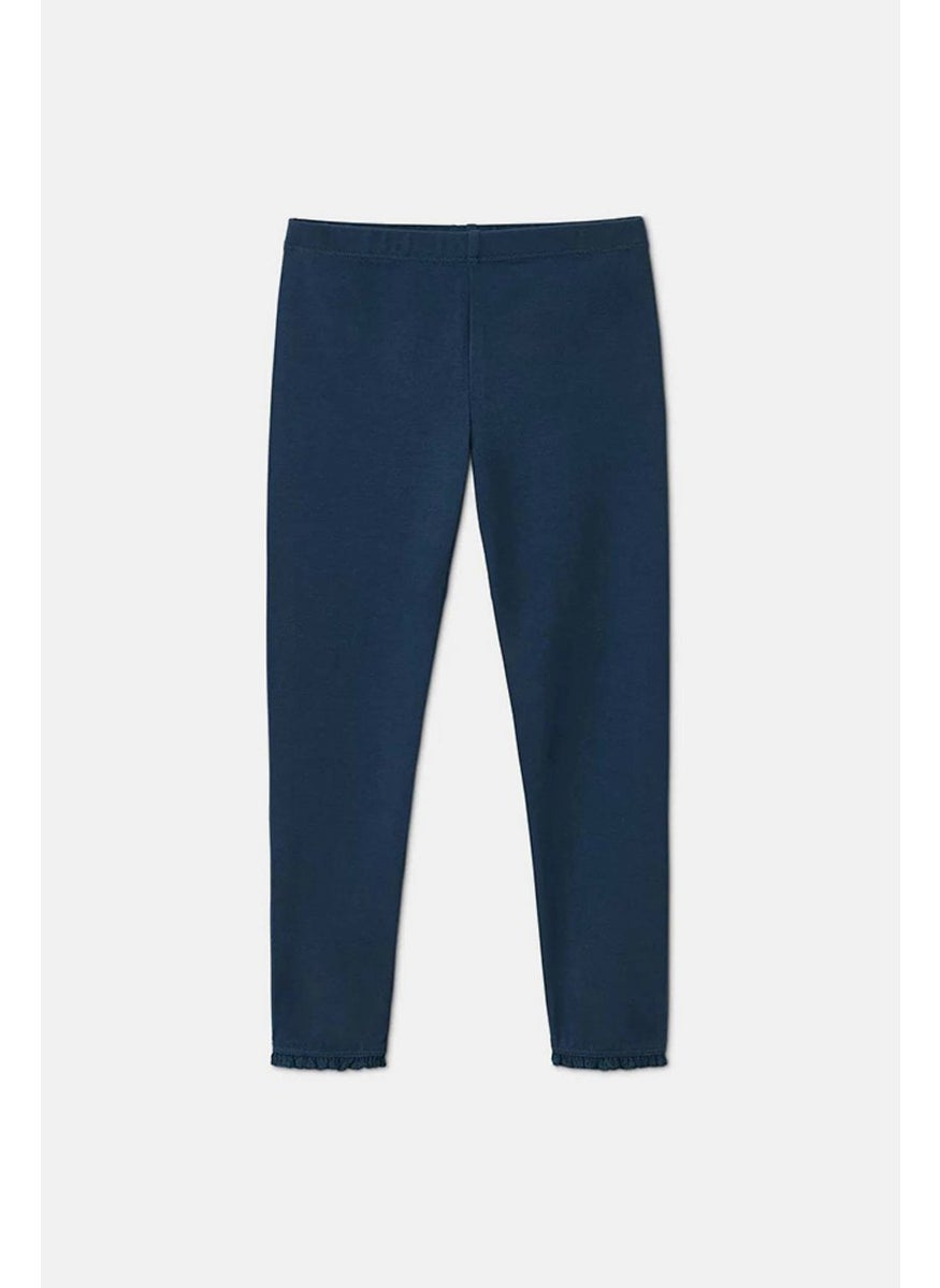 Tchibo Toddler Girl 2 Pcs Pull On Leggings, Navy and Light Blue  - Image 3