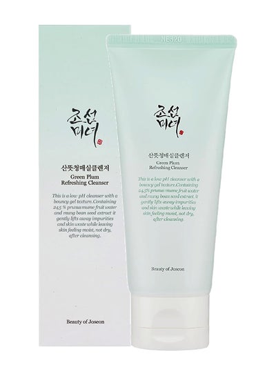 Beauty of Joseon Green Plum Refreshing Cleanser Gel Type Deep Pore Cleansing, Acne Face Wash, Blackhead Remover for All Skin Types, Korean Skincare 100ml, 3.38 fl.oz Clear