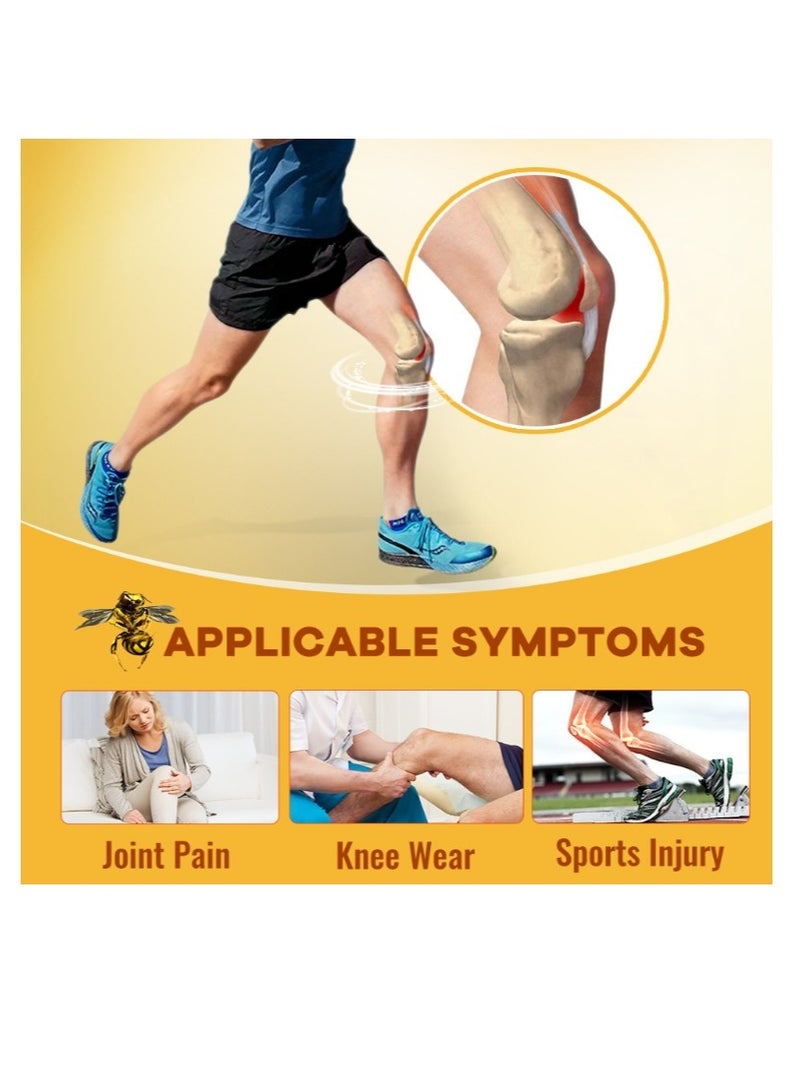 سوميفون سم النحل العلاج الاحترافي لتخفيف آلام الغضروف المفصلي في الركبة والتواء العظام والإصابات الرياضية المشتركة 20 جم - Image 2