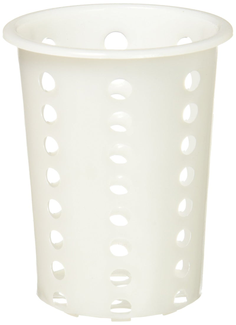Winco Flatware Cylinder, Plastic White Medium - Image 1