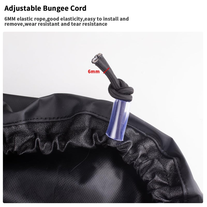UCEDER Universal Kayak Cockpit Cover - Waterproof Seal Cockpit Cover with Adjustable Bungee Cord Rim Attachment - Heavy Duty Kayak Seat Cover Perfect for Outdoor and Indoor Storage(2.5 Deck) - Image 5