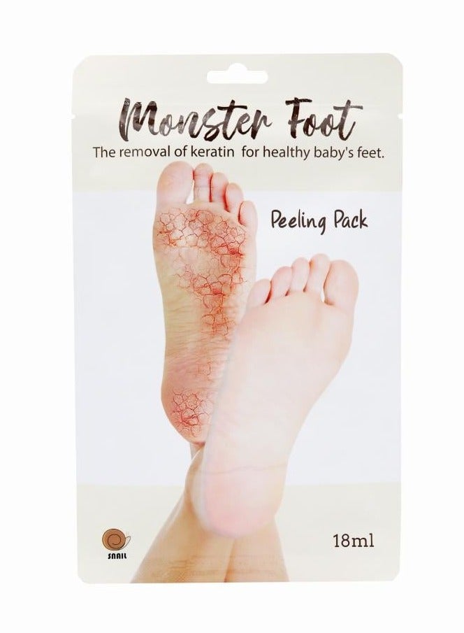 SNAIL Monster Foot Peeling Pack The Removal Of Keratin For Health Baby's Feet 18 ml - Image 1