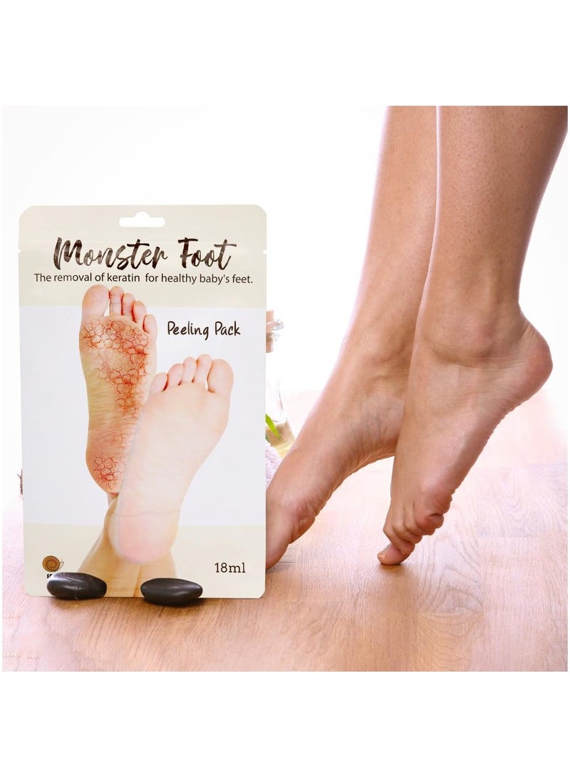 SNAIL Monster Foot Peeling Pack The Removal Of Keratin For Health Baby's Feet 18 ml - Image 3