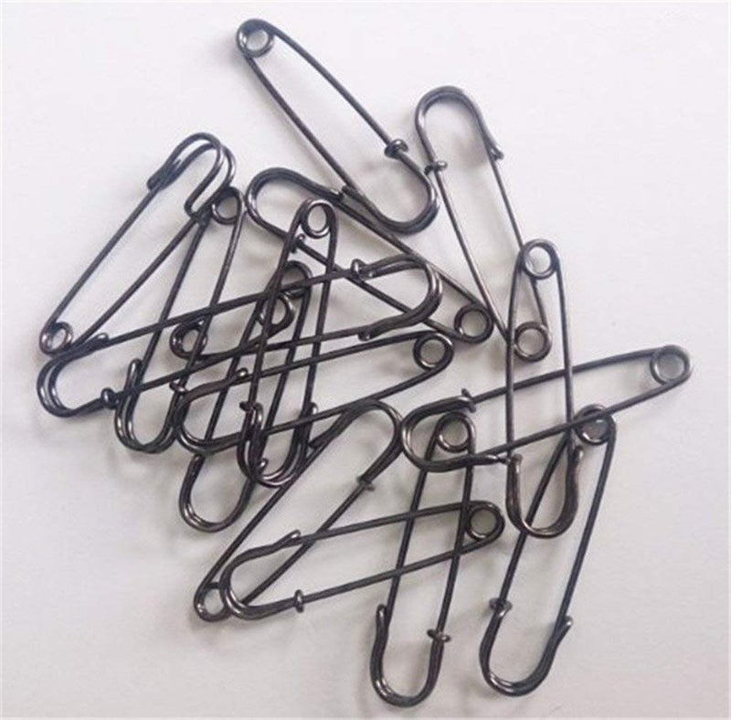 YEQIN Pack of 50 Dark Copper Black Kilt Safety Pins 38mm 15