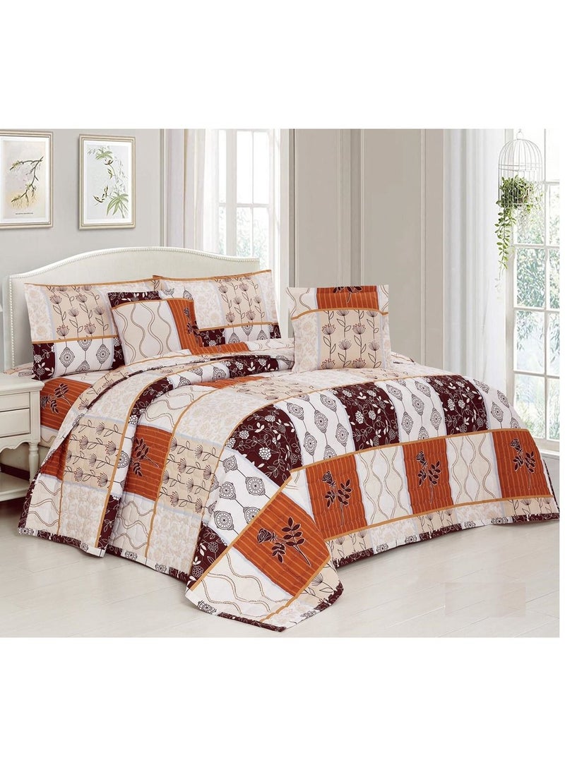 أورز مفرش مضغوط صيفي من الماكروفيبر مناسب لمقاس سرير مزدوج 200×200 سم من هورس مكون من 6قطع 280غرزة - Image 3