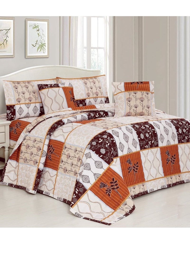 أورز مفرش مضغوط صيفي من الماكروفيبر مناسب لمقاس سرير مزدوج 200×200 سم من هورس مكون من 6قطع 280غرزة - Image 2