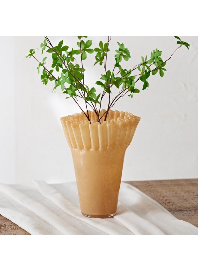 Home Box Reva Waffle Glass Vase 20 x 20 x 27 cm  - Image 1