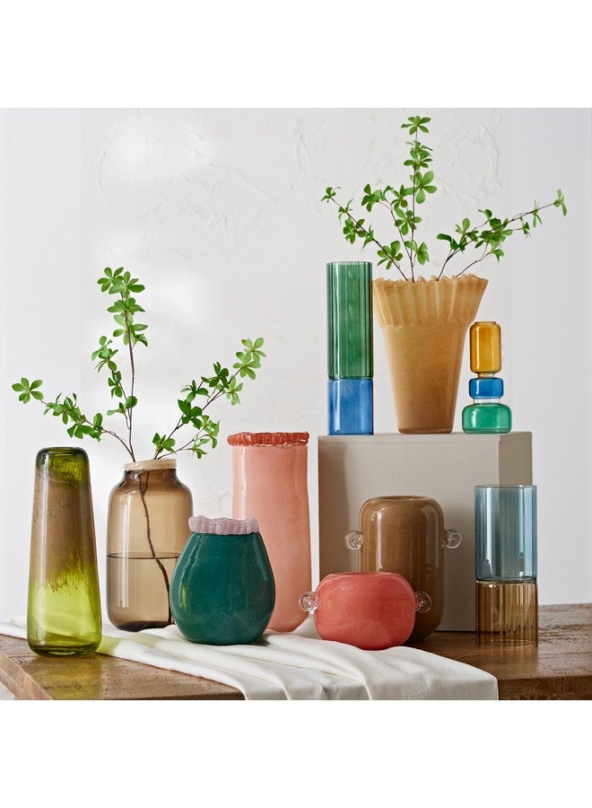 Home Box Reva Waffle Glass Vase 20 x 20 x 27 cm  - Image 5