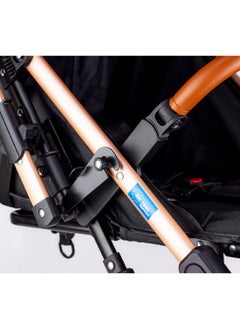 LUCID Luxury Baby Stroller Handle with Umbrella and Leather Cover from Lucid Baby Model - POCKIT PLUS - White  - Image 4