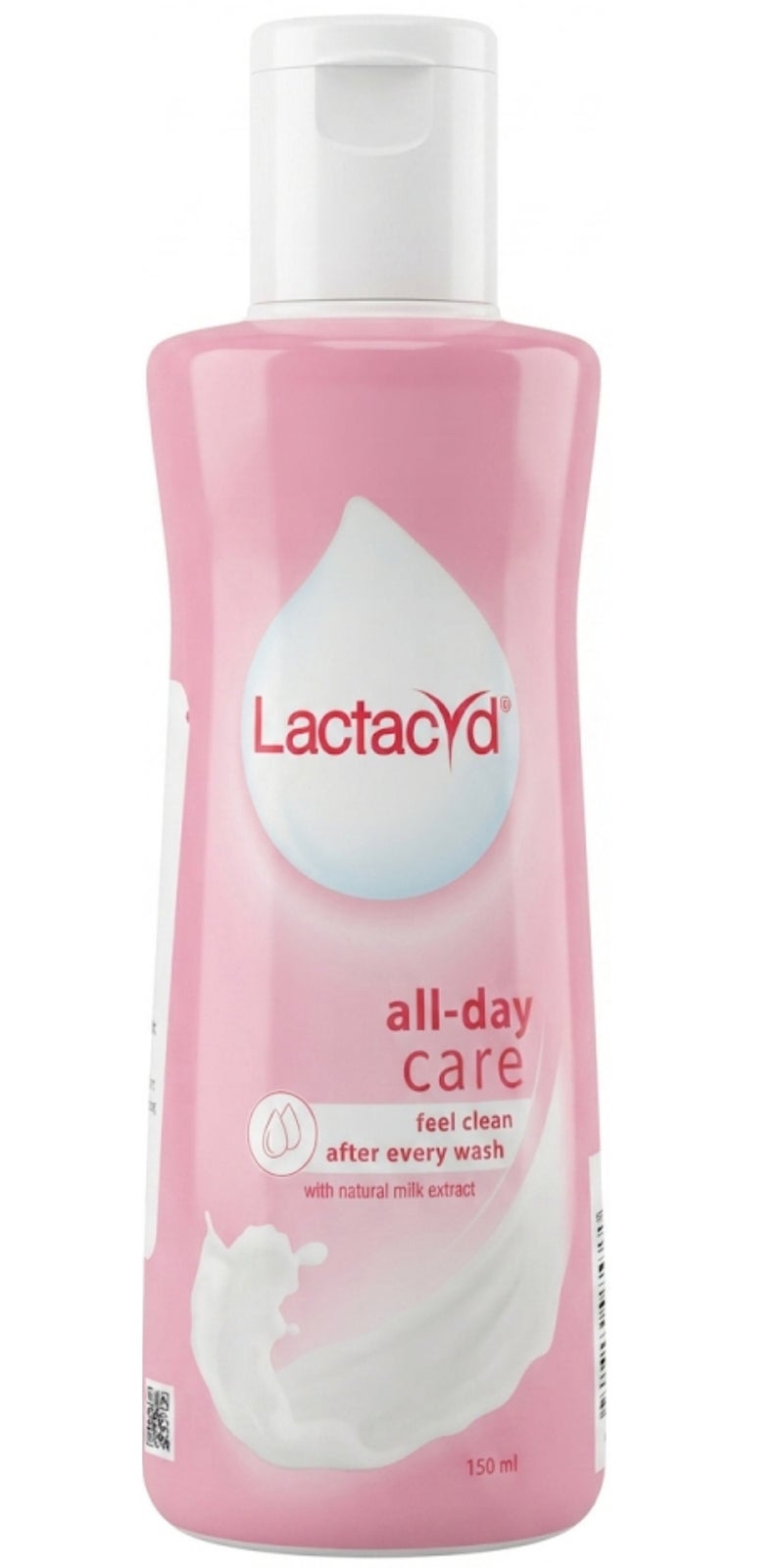 لاكتاسيد غسول نسائي All-Day Care 150 مل – منظف لطيف متوازن الحموضة للمنطقة الحساسة - Image 1