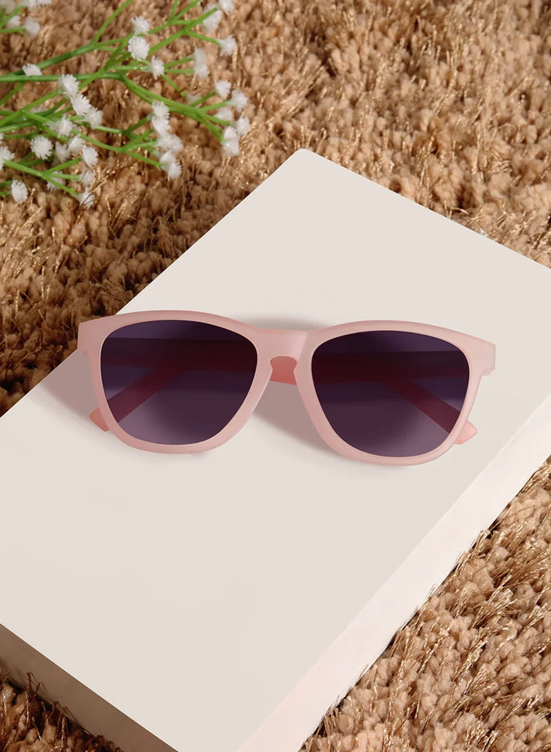 Woggles Shinecore Light Pink Square Kids Sunglasses