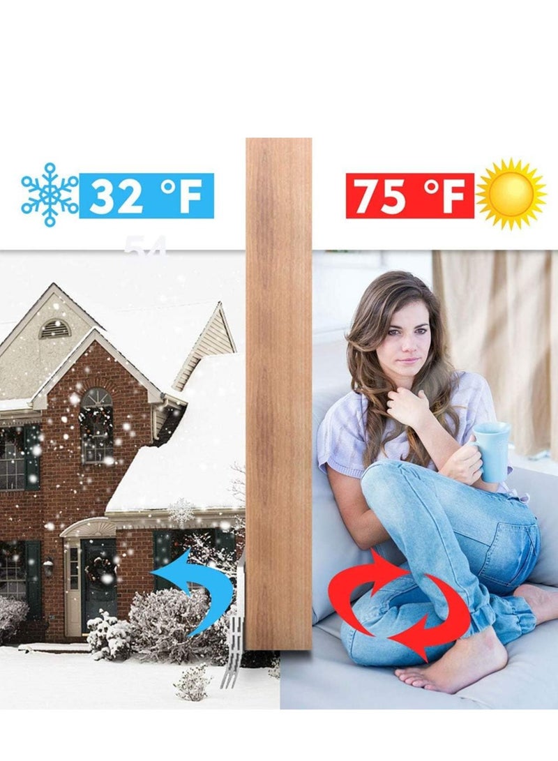 Door Draft Stopper Under Door Seal for Exterior/Interior Doors, Door Sweep Strip Under Door Draft Blocker, Soundproof Door Bottom Weather Stripping, 2 Inch W x 39 Inch L, Grey  - Image 4