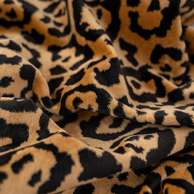 Yangest Black and Gold Rectangle Pillow Cover Cut Velvet Leopard Print Cushion Cover Luxury Modern Pillowcover for Couch Living Room Bedroom,12x20 Inch - Image 3